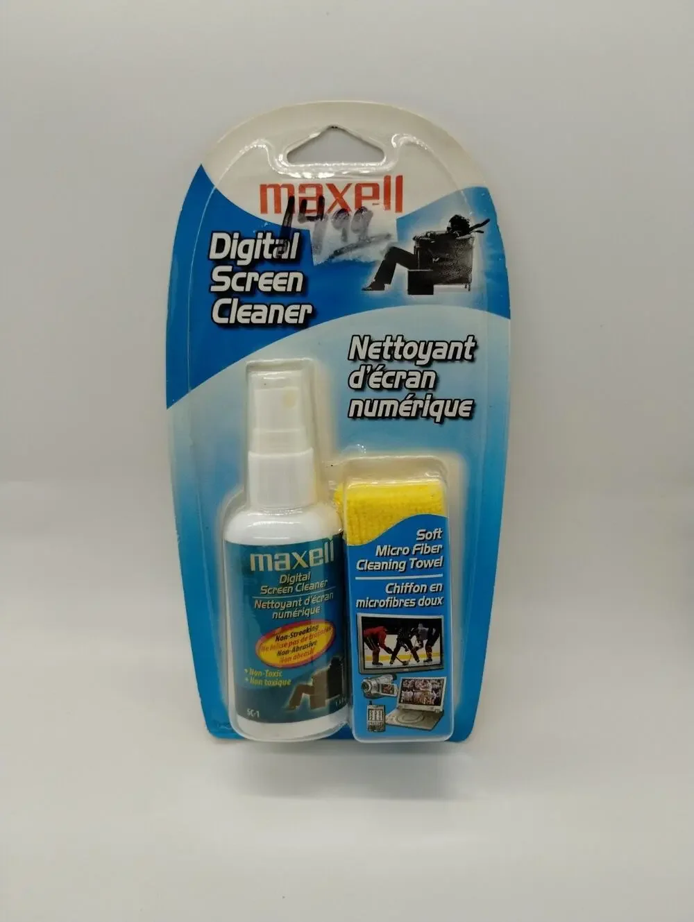 Maxell Digital Screen Cleaner - Micro Fiber Cleaning Towel Included - 1.69 oz